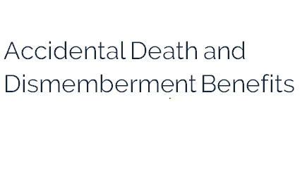 Accidental Death and Dismemberment Benefits