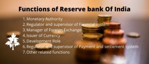 Functions Of RBI - Reserve Bank Of India - Insuregrams