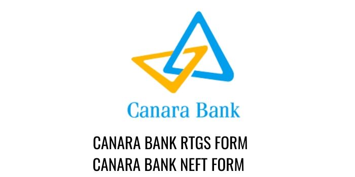 CANARA bank RTGS CANARA NEFT FORM PDF