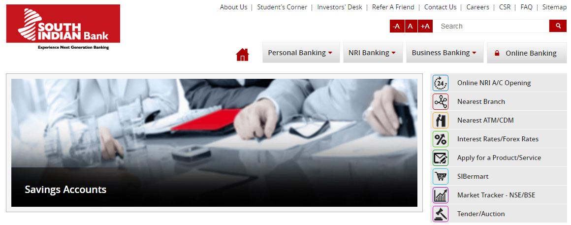 SIB net banking