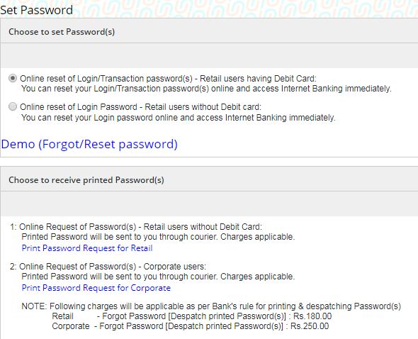 UBI password reset