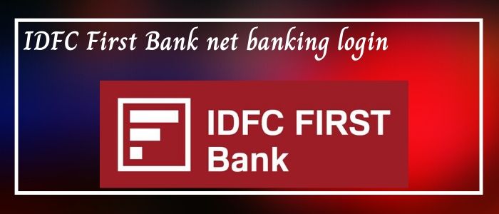 idfc net banking login