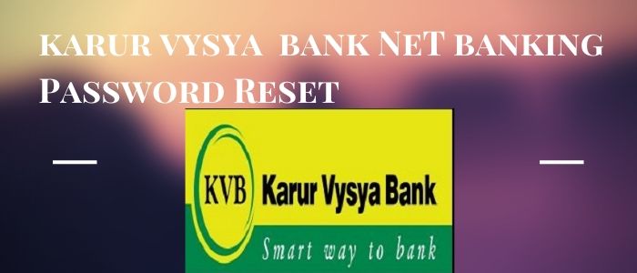 kvb net banking password reset