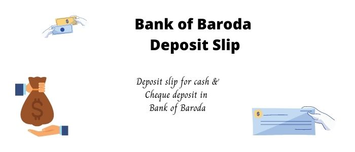 BOB Deposit Slip