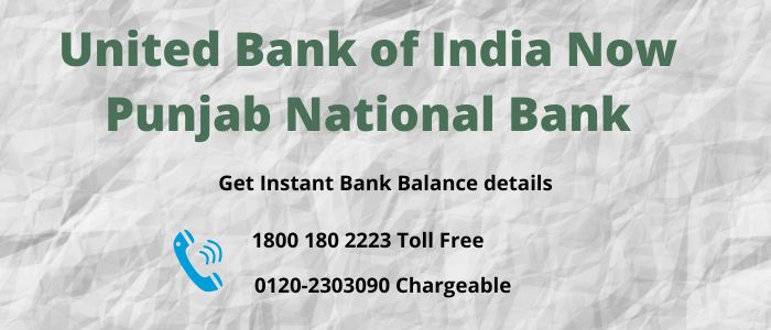 United Bank of India Balance Check Number