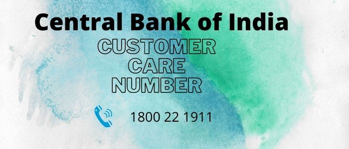 Central bank of India Customer Care Number